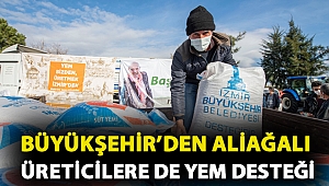Büyükşehir’den Aliağalı üreticilere de yem desteği