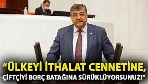 CHP’li Sındır, “Ülkeyi ithalat cennetine, çiftçiyi borç batağına sürüklüyorsunuz!”