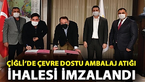 Çiğli’de Çevre Dostu Ambalaj Atığı İhalesi İmzalandı