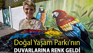 Doğal Yaşam Parkı'nın duvarlarına renk geldi