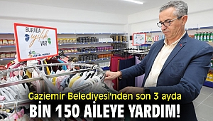 Gaziemir Belediyesi'nden Son 3 ayda bin 150 aileye yardım!