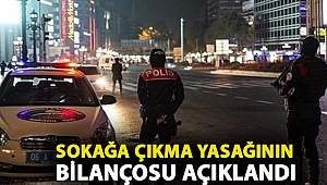 İçişleri Bakanlığı sokağa çıkma yasağının bilançosunu açıkladı