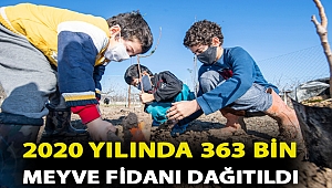İzmir Büyükşehir Belediyesi’nden üreticiye büyük destek 2020 yılında 363 bin meyve fidanı dağıtıldı