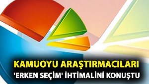 Kamuoyu araştırmacıları 'erken seçim' ihtimalini konuştu