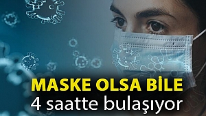 'Koronavirüslünün olduğu kapalı ortamda maske olsa da 4 saatte virüs bulaşıyor'