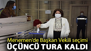 Menemen’de Başkan Vekili seçimi üçüncü tura kaldı