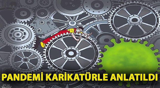 Pandemi karikatürle anlatıldı