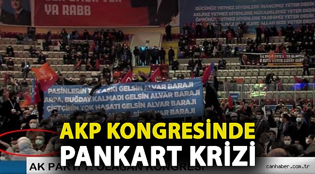 AKP kongresinde pankart krizi: Başkan paylaştı, milletvekili kaldırttı