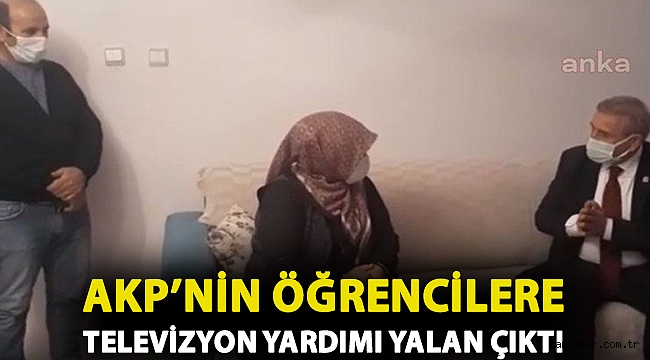 CHP’li Kaya: AKP’nin öğrencilere televizyon yardımı yalan çıktı