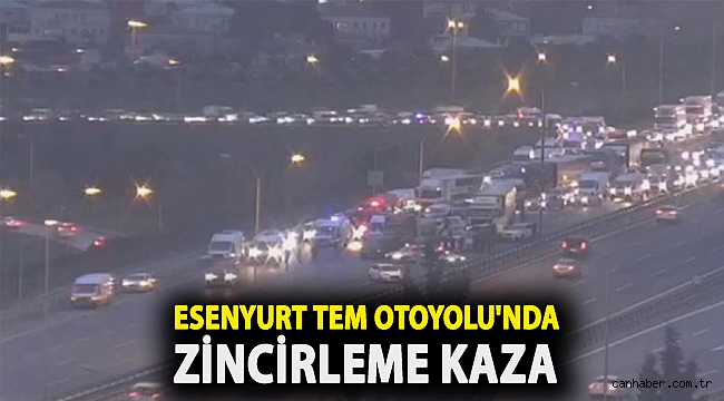 Esenyurt TEM Otoyolu'nda zincirleme kaza
