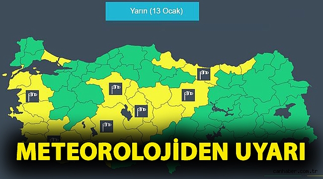 Meteorolojiden kuvvetli rüzgar ve fırtına uyarısı