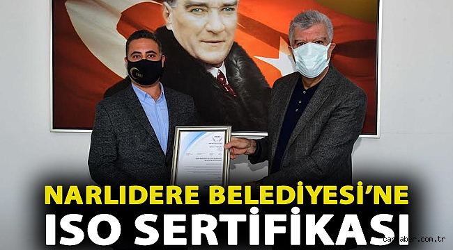 Narlıdere Belediyesi’ne ISO sertifikası