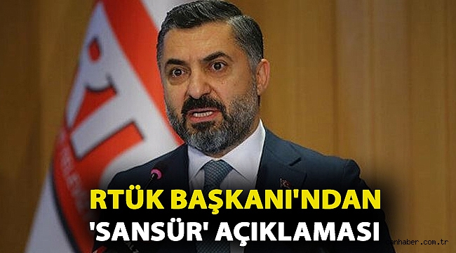 RTÜK Başkanı Ebubekir Şahin'den 'sansür' açıklaması: Maalesef...
