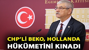 CHP’li Beko, Hollanda Hükümetini kınadı