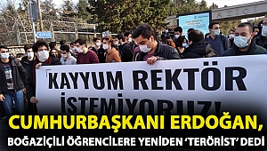 Cumhurbaşkanı Erdoğan, Boğaziçili öğrencilere yeniden ‘terörist’ dedi. Öğrenciler ise “O zaman ülkenin en iyi teröristlerini seçen sınav yapılıyor” yanıtını verdi