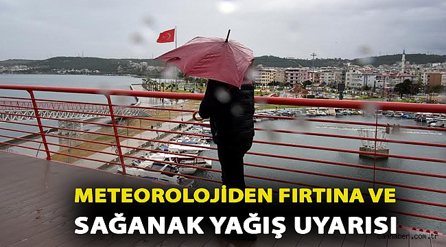 Meteorolojiden Fırtına ve Sağanak Yağış Uyarısı
