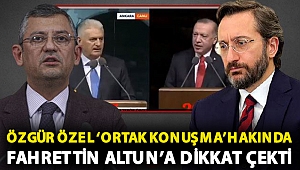 Özgür Özel, Erdoğan ve Binali Yıldırım’ın ‘ortak konuşması’nda Fahrettin Altun’a dikkat çekti: “3 farklı maaş almayı biliyor, 2 farklı konuşma yazmaktan aciz”