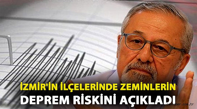 Prof. Dr. Naci Görür İzmir'in ilçelerinde zeminlerin deprem riskini açıkladı