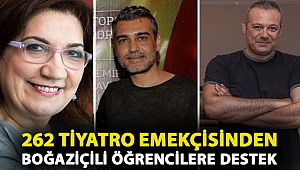 262 tiyatro emekçisinden Boğaziçili öğrencilere destek: 'Bu kez onlar sahnede ve biz onları alkışlıyoruz'