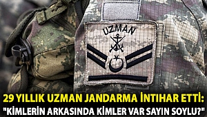 29 yıllık uzman jandarma intihar etti: