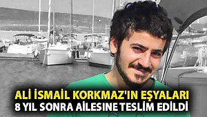Ali İsmail Korkmaz'ın eşyaları 8 yıl sonra ailesine teslim edildi