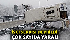 Bartın'da işçi servisi devrildi: 11 yaralı