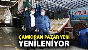 ÇAMKIRAN PAZAR YERİ YENİLENİYOR
