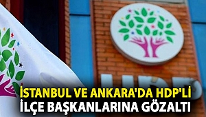 İstanbul ve Ankara'da HDP'li ilçe başkanlarına gözaltı