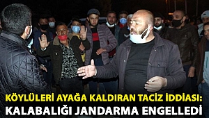 Köylüleri ayağa kaldıran taciz iddiası: Kalabalığı jandarma engelledi