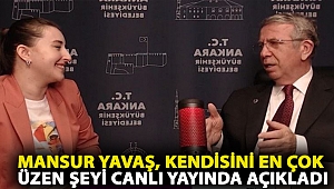 Mansur Yavaş, kendisini en çok üzen şeyi canlı yayında açıkladı