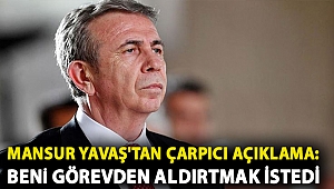 Mansur Yavaş'tan Sinan Aygün’le ilgili çarpıcı açıklama: Beni görevden aldırtmak istedi