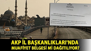 AKP İl Başkanlıkları'nda muafiyet belgesi mi dağıtılıyor? Önce paylaştı, sonra sildi