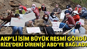 AKP'li Külünk Rize'deki direnişi ABD'ye bağladı: