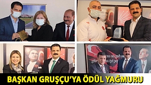 Başkan Gruşçu’ya Ödül Yağmuru