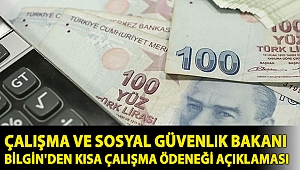 Çalışma ve Sosyal Güvenlik Bakanı Bilgin'den kısa çalışma ödeneği açıklaması