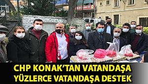 CHP Konak’tan vatandaşa yüzlerce vatandaşa destek