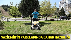 Gaziemir’in parklarında bahar hazırlığı