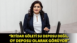 “İktidar göleti su deposu değil, oy deposu olarak görüyor”