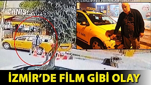 İzmir’de film gibi olay: Kaçırdığı taksi ile yayaya çarpan kadın, kovalamaca sonucu yakalandı