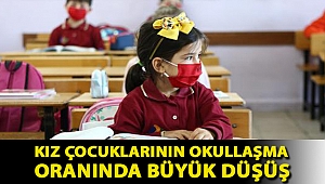 Kız çocuklarının okullaşma oranında büyük düşüş