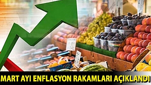 Mart ayı enflasyon rakamları açıklandı