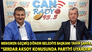 Menemen Geçmiş Dönem Belediye Başkanı Tahir Şahin,