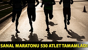 Sanal maratonu 530 atlet tamamladı