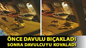 Şişli'de bir turist önce davulu bıçakladı sonra davulcuyu kovaladı