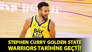 Stephen Curry Golden State Warriors tarihine geçti!