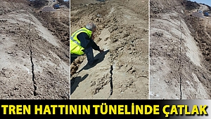 Tren hattının tünelinde çatlak, seferler durdu!