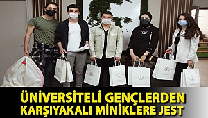Üniversiteli gençlerden Karşıyakalı miniklere jest