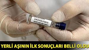 Yerli aşının ilk sonuçları belli oldu