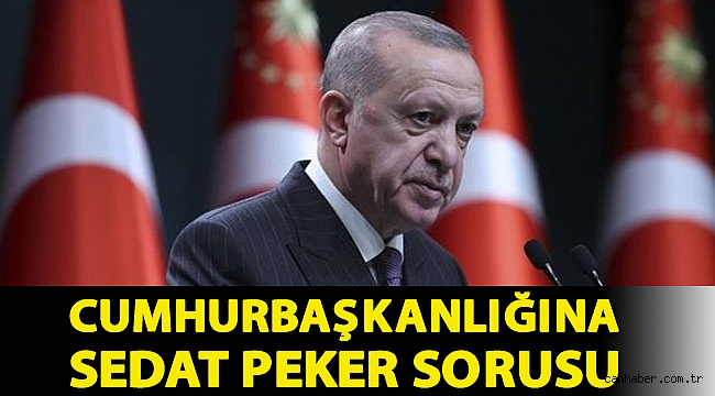 Cumhurbaşkanlığına Sedat Peker sorusu: Ne zaman açıklama yapacaksınız?