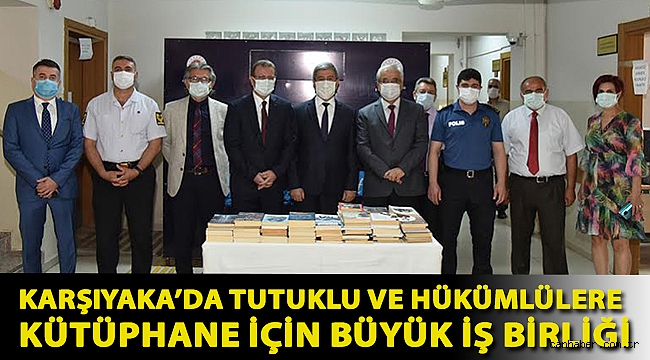 Karşıyaka’da tutuklu ve hükümlülere kütüphane için büyük iş birliği